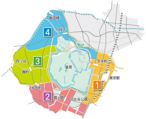 千代田区区の地図